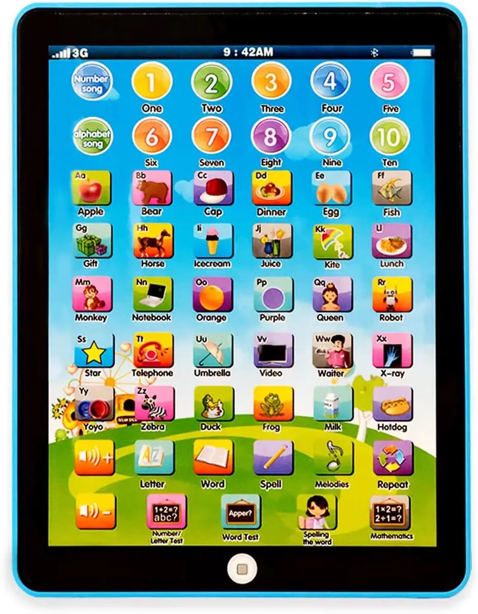 Kids Tablet -Learning Pad,with 6 Games to Learn Music/Words/Learning Letters / Alphabet,Education Tablet for Kids for Boys & Girls 3 Years Up…