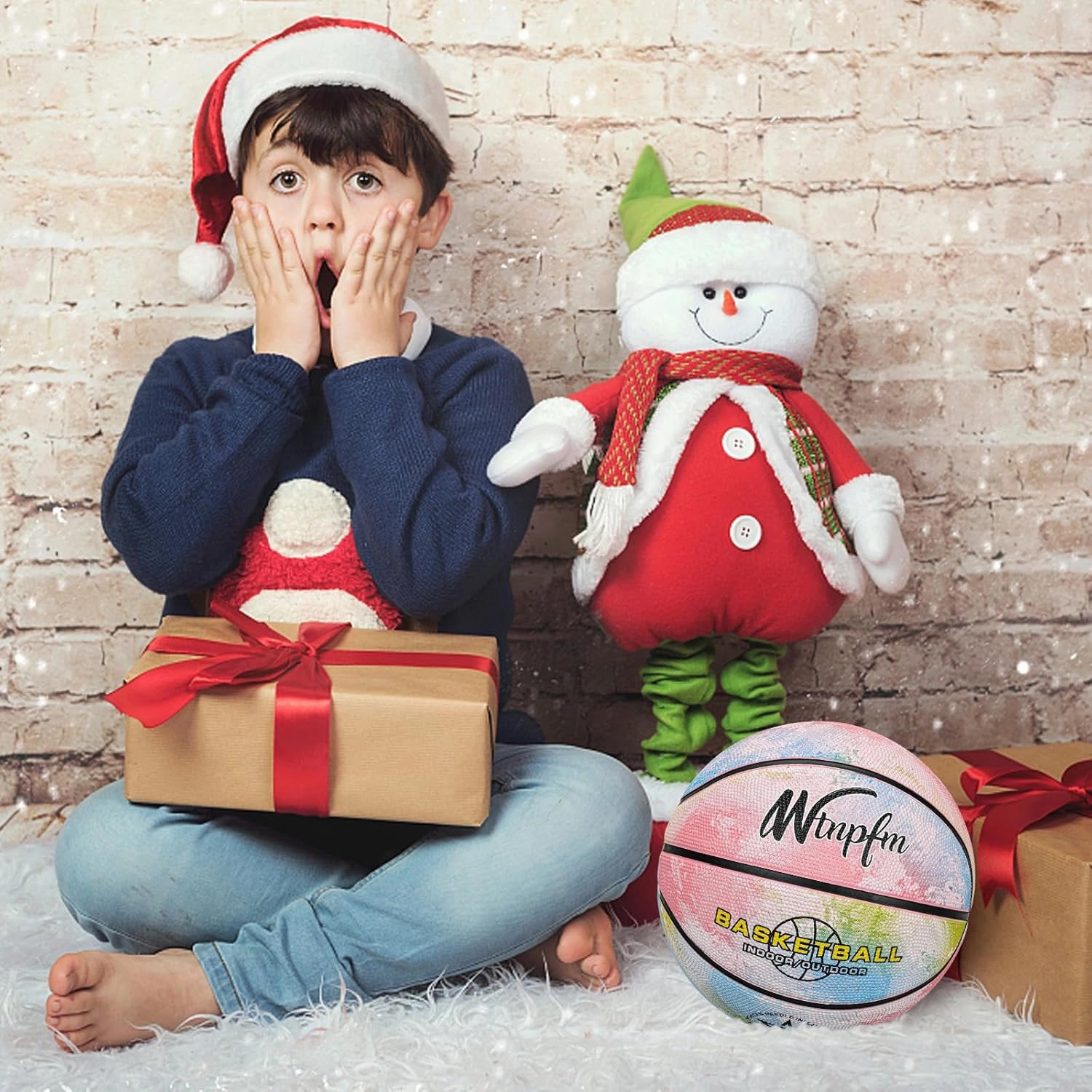 Kids Basketball Size 3 (22"),Youth Basketball Size 5(27.5") for Beginner(Boys&Girls) Premium Rubber Indoor Outdoor for Age Under 12