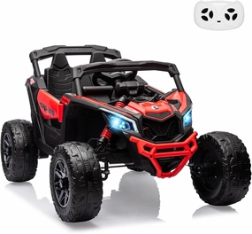 Kids UTV, Electric Ride on UTV Car, Licensed Can-Am Electric Off-Road Car, Ride On Truck Car w/Remote Control, Large Seat, Spring Suspension, Ride on Toys for Kids