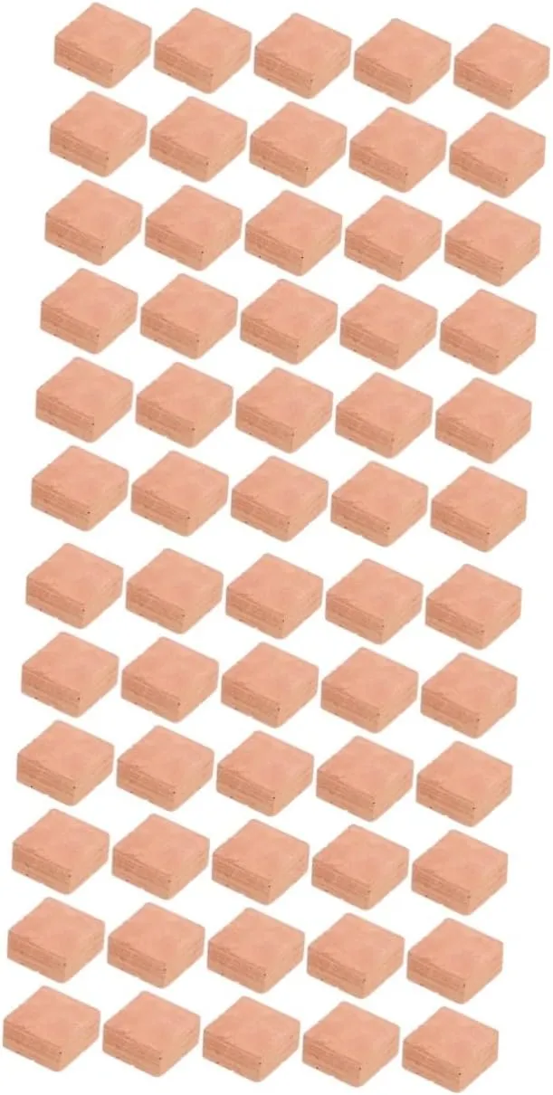 Kisangel 4sets 40pcs Miniature Simulation Bricks for DIY Micro Landscaping and Model Building Square Shape Brick Decors for Design and Imaginative Play 40pcs*4