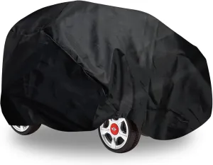 Klmnop Large Ride-On Toy Car Cover, Toy Electric Car Cover Waterproof All Weather, Outdoor Cover for Power Wheels Toy Vehicles-Universal Fit(Black)