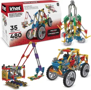 K'NEX - Adventure Wheels Building Set - 480 Pieces‚ STEM Building, Creative Construction Set‚ Ages 7 