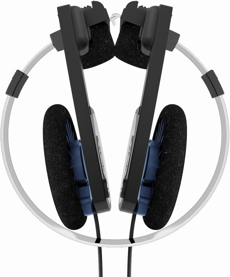 Koss Porta Pro Classic On-Ear Headphones, Retro Style, 3.5mm Wired Plug, Durable, Black/Silver