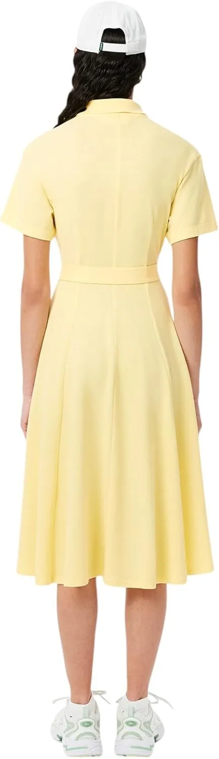Lacoste Women's Flared Mini Pique Polo Dress