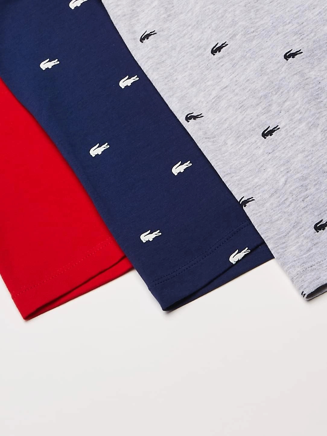 Lacoste Men's Cotton Stretch Mini Croc Print Boxer Briefs, 3-Pack