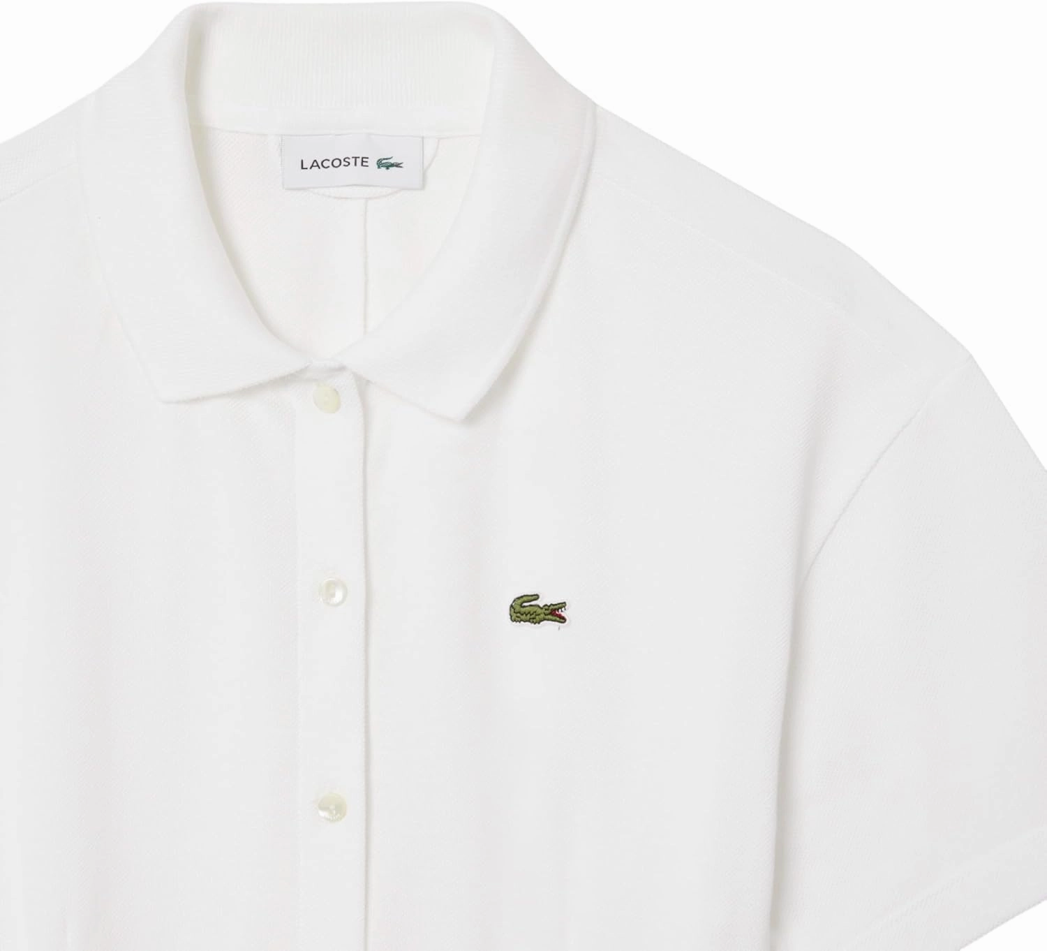 Lacoste Women's Flared Mini Pique Polo Dress