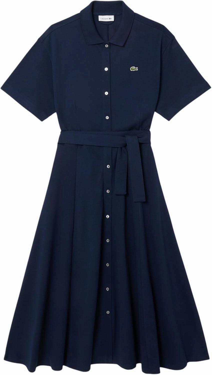 Lacoste Women's Flared Mini Pique Polo Dress