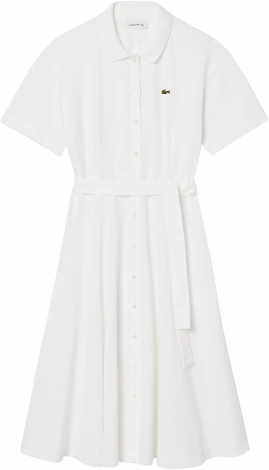 Lacoste Women's Flared Mini Pique Polo Dress