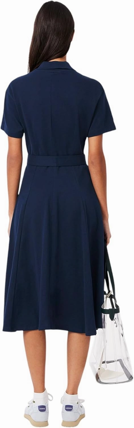 Lacoste Women's Flared Mini Pique Polo Dress