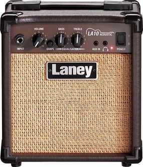 Laney LA10 Acoustic Guitar Combo 10W 5 Inch Woofer, Black