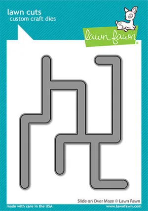 Lawn Fawn, Lawn Cuts Custom Craft Die, Slide-On Over Maze
