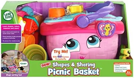 LeapFrog Shapes and Sharing Picnic Basket, Pink