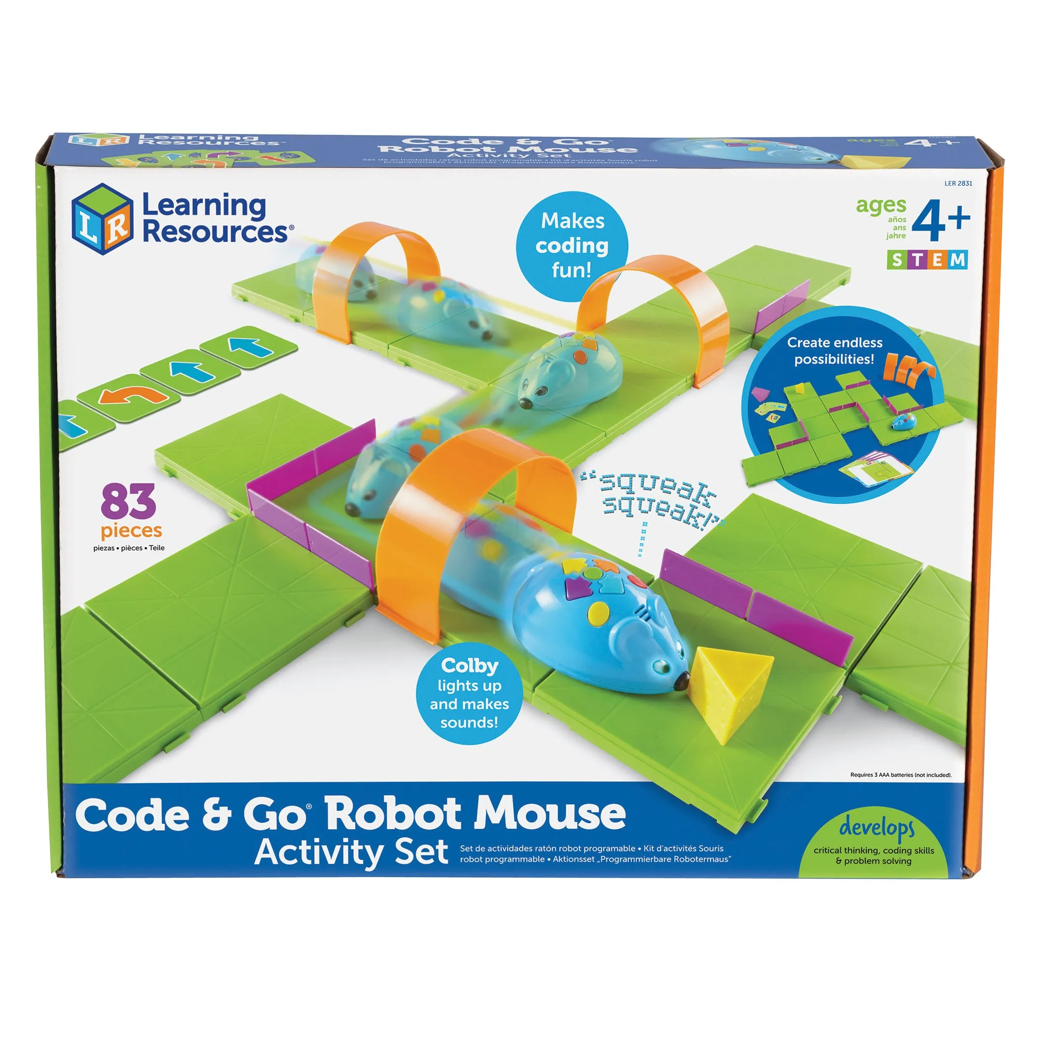 Learning Resources Code & Go™ Robot Mouse Activity Set