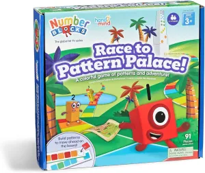 Learning Resources Numberblocks Race to the Patroonpalace Board game, Numberblocks gift, math games for children aged 3 years, learn to count, learn colors, 91 parts