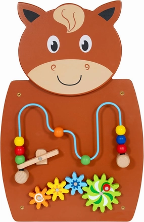 Learning Advantage Horse Activity Wall Panel - Toddler Activity Center - Wall-Mounted Toy for Kids Aged 18M  - Decor for Bedrooms and Play Areas