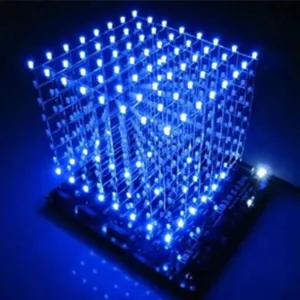 LED Light DIY Kit 3D Printed Circuit Board with 550 LEDs for 8x8x8CM Cubes FR-4 Material Easy Solder USB Powered