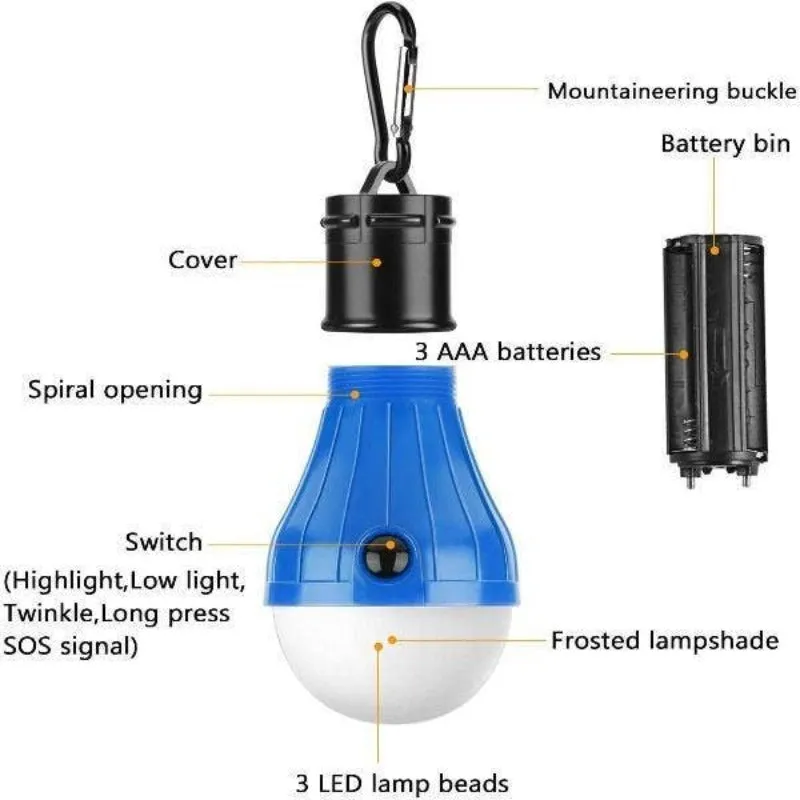 LED Tent Light - For Camping, Hiking, Emergency