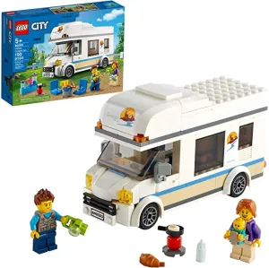 Lego City Holiday Camper Van Building Kit; Cool Vacation Toy for Kids (190 Pieces)