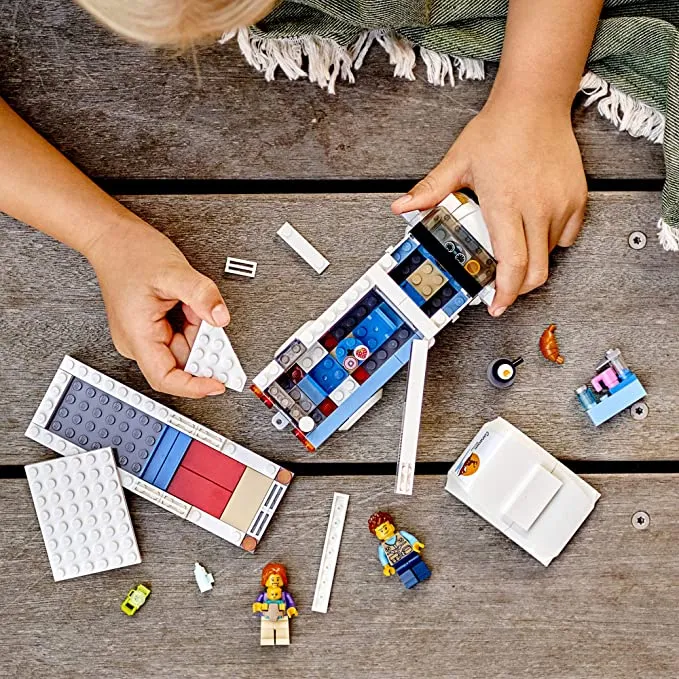 Lego City Holiday Camper Van Building Kit; Cool Vacation Toy for Kids (190 Pieces)