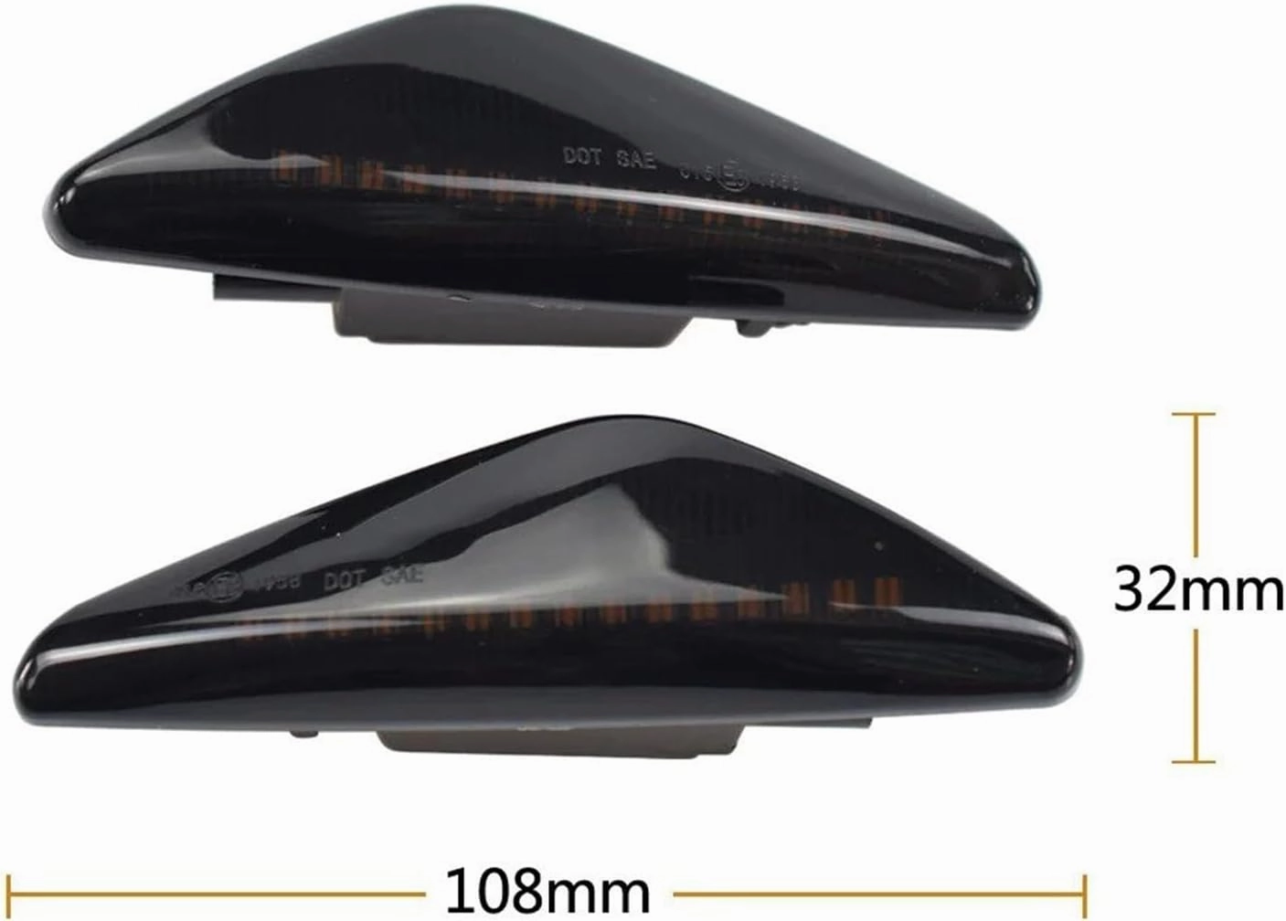 Light Wing Mirror LED Dynamic Side Marker Turn Signal Blinker Flowing Water Blinker Flashing Light for BMW X3 F25 X5 E70 X6 E71 E72 2007-2014 Turn Signal Light