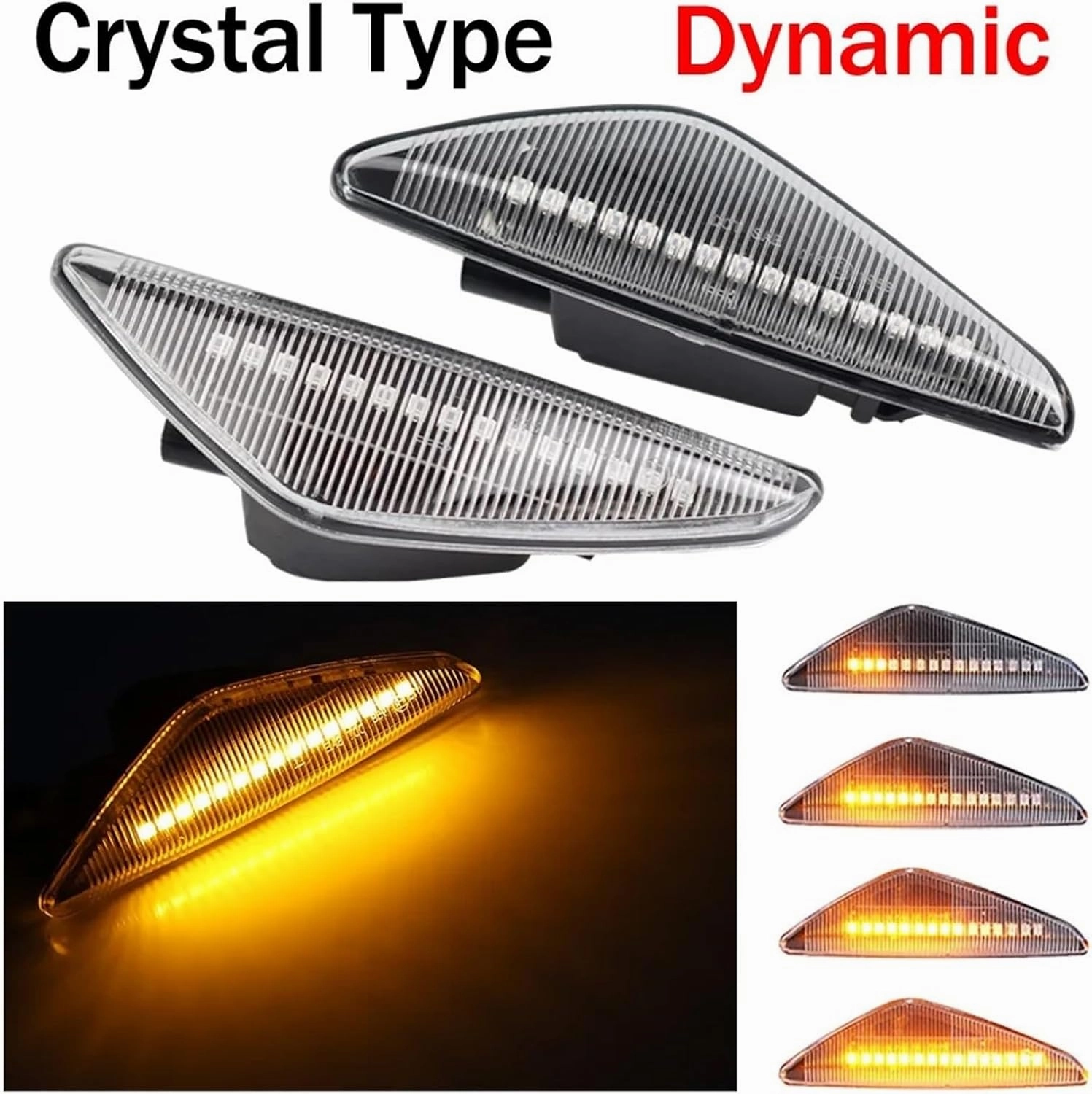 Light Wing Mirror LED Dynamic Side Marker Turn Signal Blinker Flowing Water Blinker Flashing Light for BMW X3 F25 X5 E70 X6 E71 E72 2007-2014 Turn Signal Light