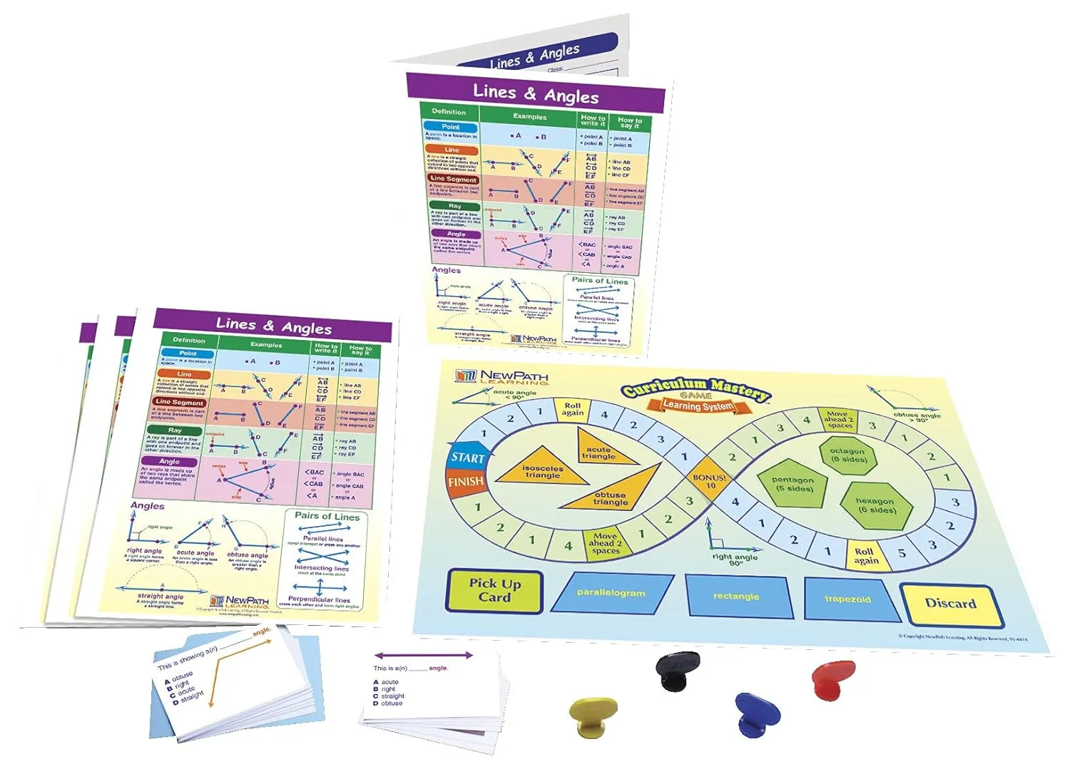 Lines & Angles Learning Center Game - Grades 3-5