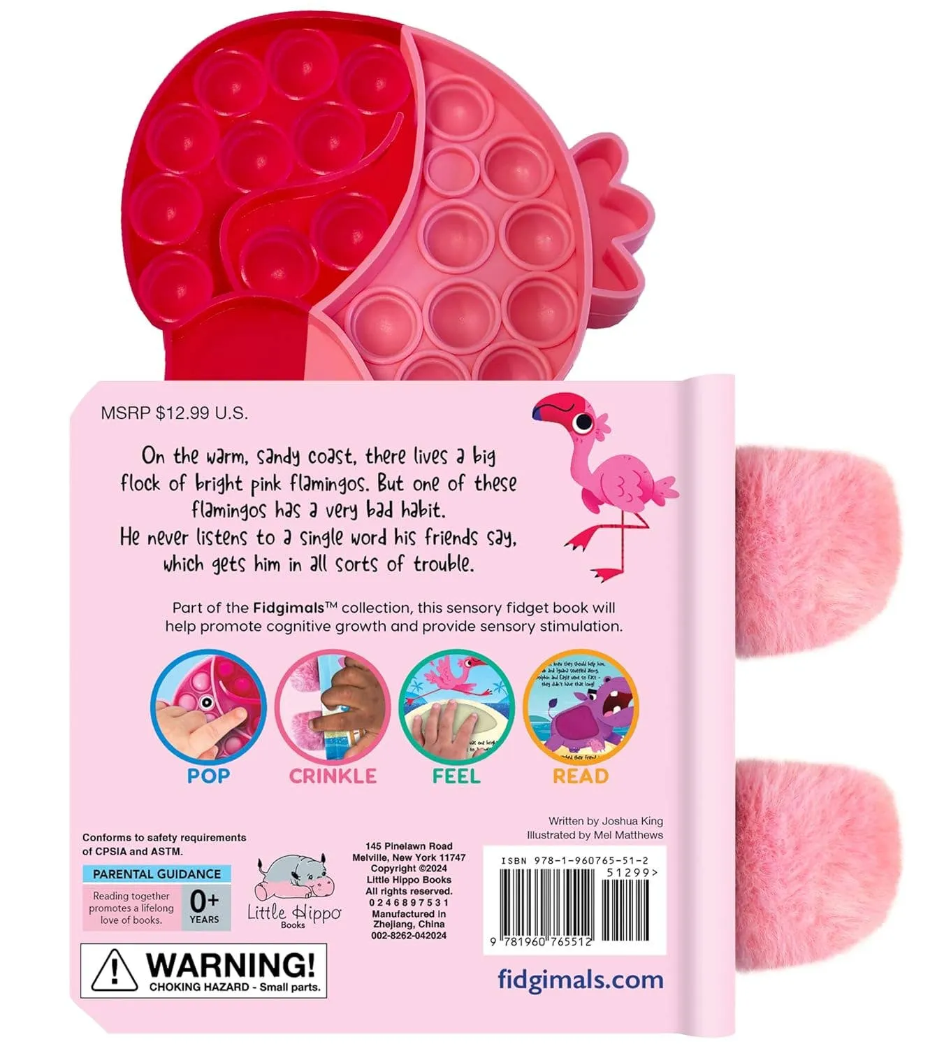 Little Flamingo - Your Sensory Fidget Friend Board Book