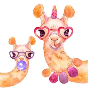 Llama 'Cute Unicorn' 3D Wood Jigsaw Puzzle