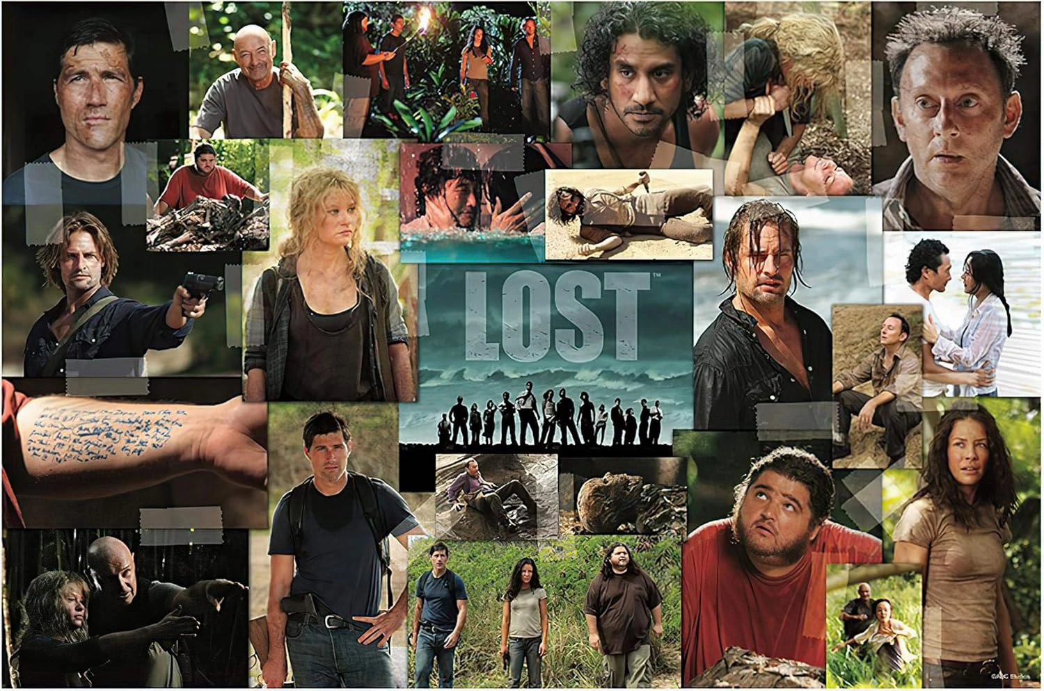 Lost TV Show Collage Puzzle for Adults and Kids | 1000 Piece Jigsaw Puzzle Toy | Challenging Interactive Brain Teaser for Family Game Night | 28 x 20 Inches