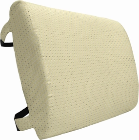 Lunarable Ivory Lumbar Back Support Pillow, Rectangular Shaped Image Connected with Polka Dots and Bold Lines Art, High Density Foam for Office Chairs Car Seats, 14" x 13", Beige Black and White