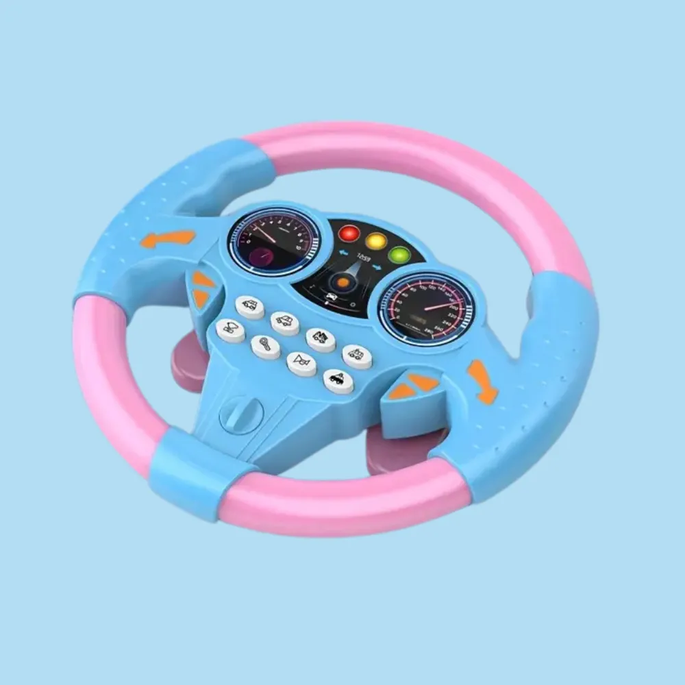 Luxora Kid's Electric Simulation Steering Wheel Suction Attachment