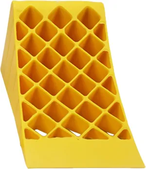 MAGICLULU 1pc Plastic Slip Absorber Practical Heavy Curb Stabilizers Wedge Chock Duty Wheel Stop Block Car Tool Cars Accessories Tire Blocks Truck Accessories Wheel Blocks Yellow
