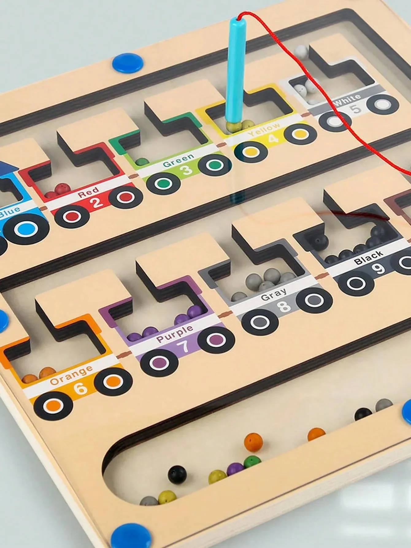 Magnetic Location Maze for Kids - Recognise Numbers, Colors !!