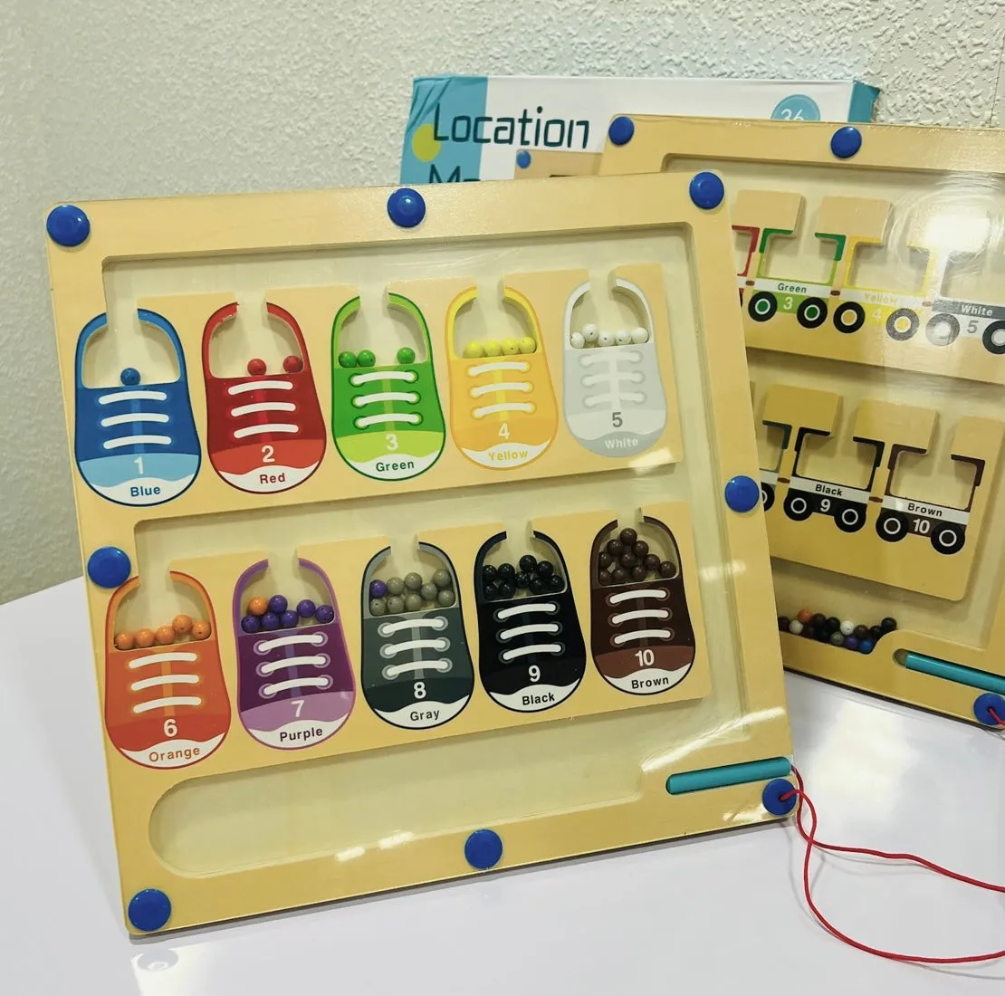 Magnetic Location Maze for Kids - Recognise Numbers, Colors !!
