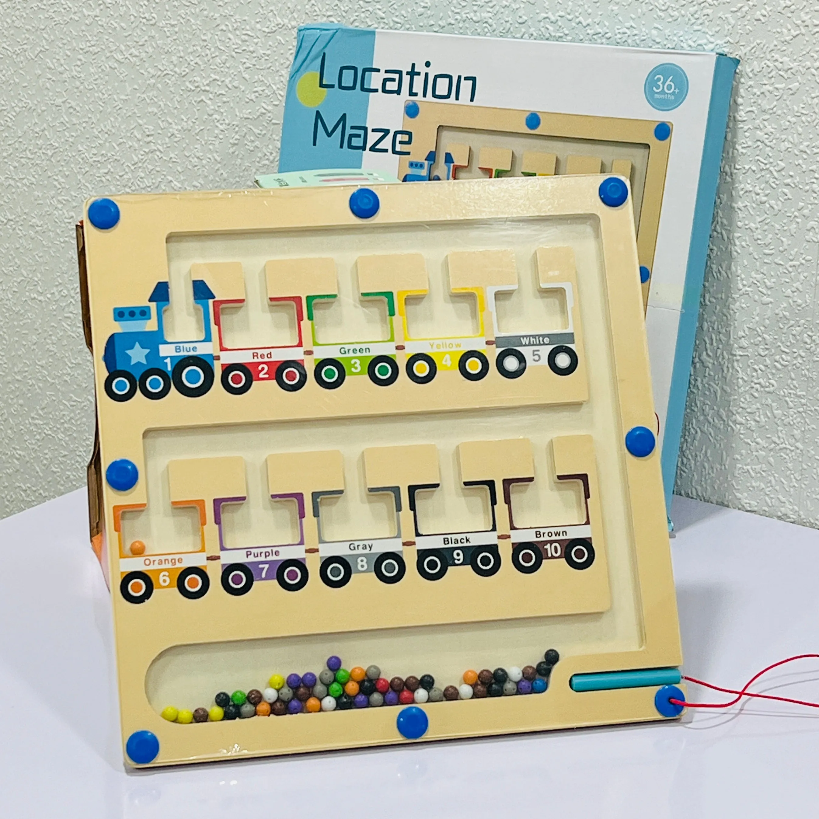 Magnetic Location Maze for Kids - Recognise Numbers, Colors !!