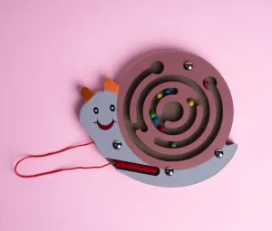 Magnetic wooden maze