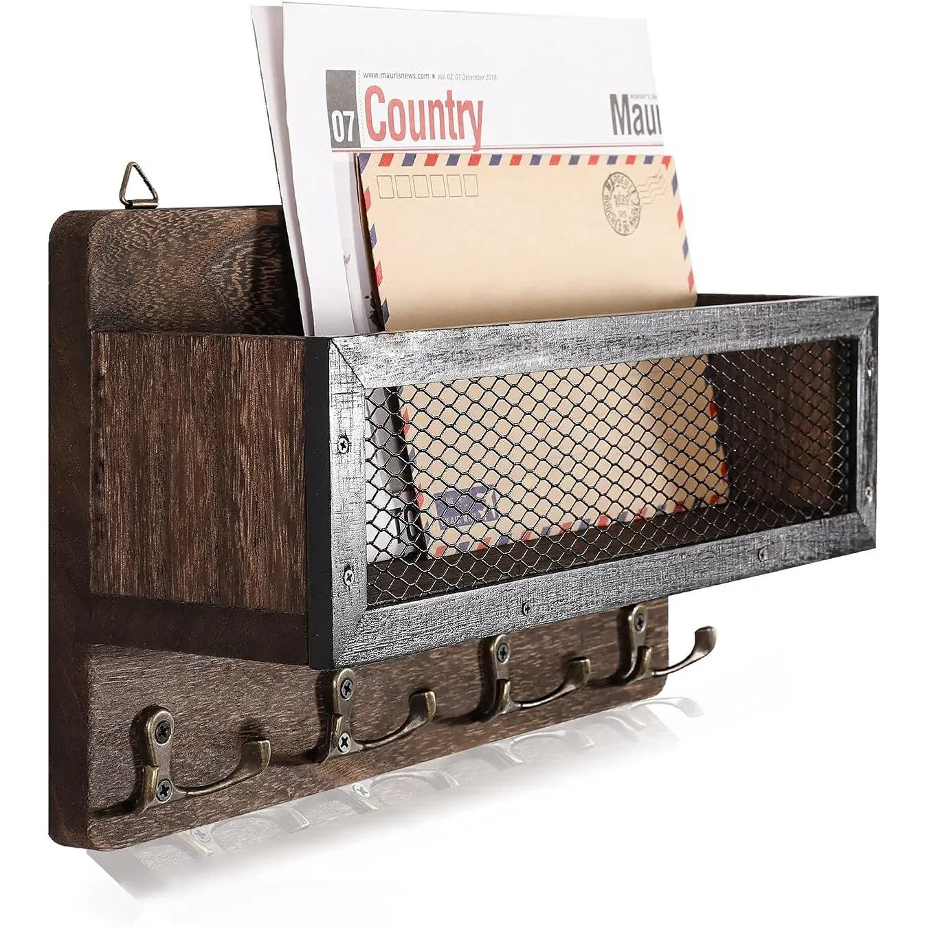 Mail and Key Holder for Wall Decorative
