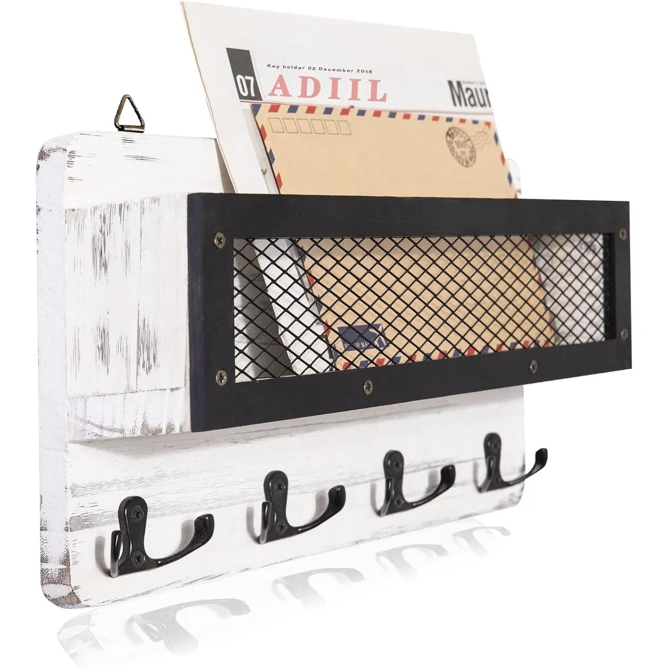 Mail and Key Holder for Wall Decorative