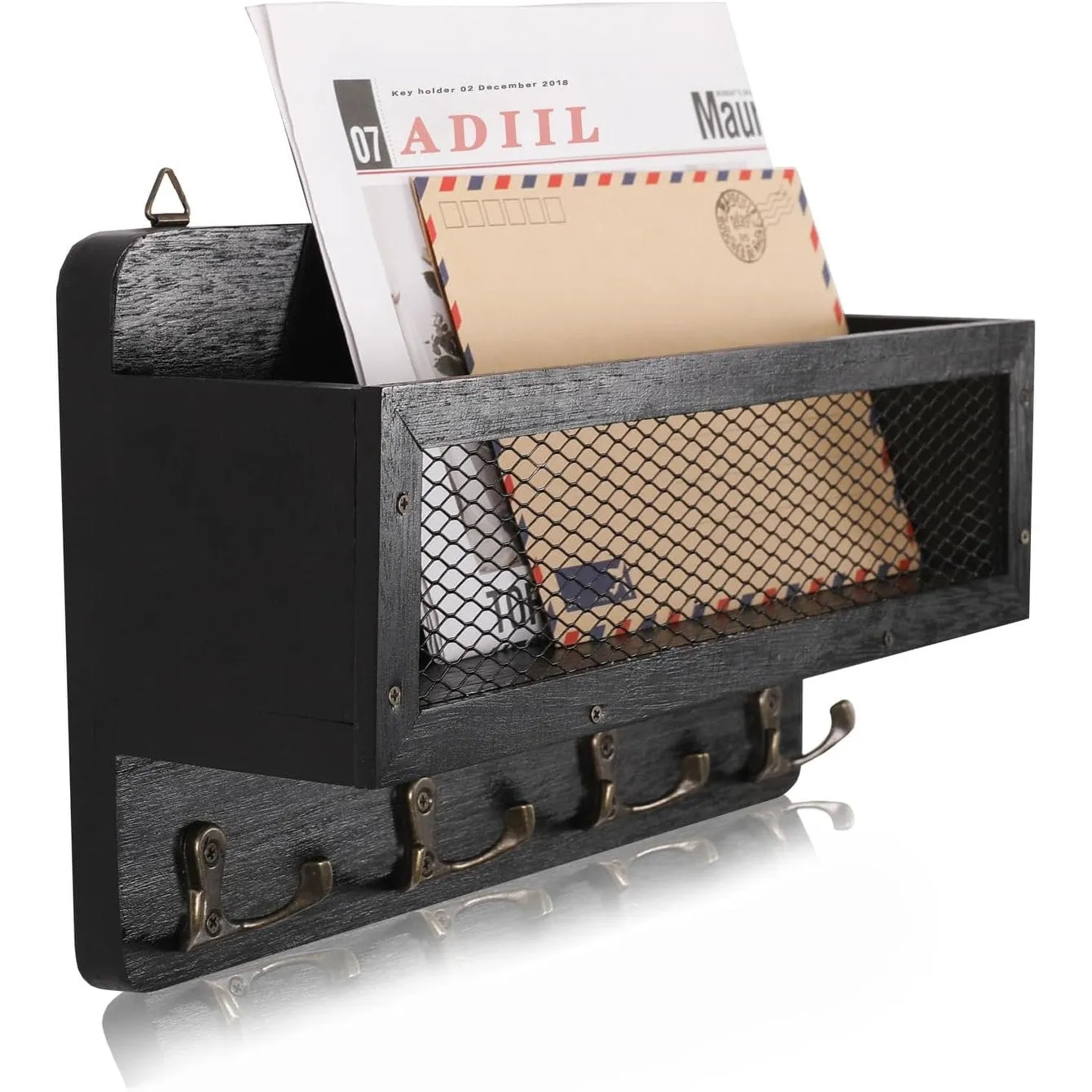 Mail and Key Holder for Wall Decorative