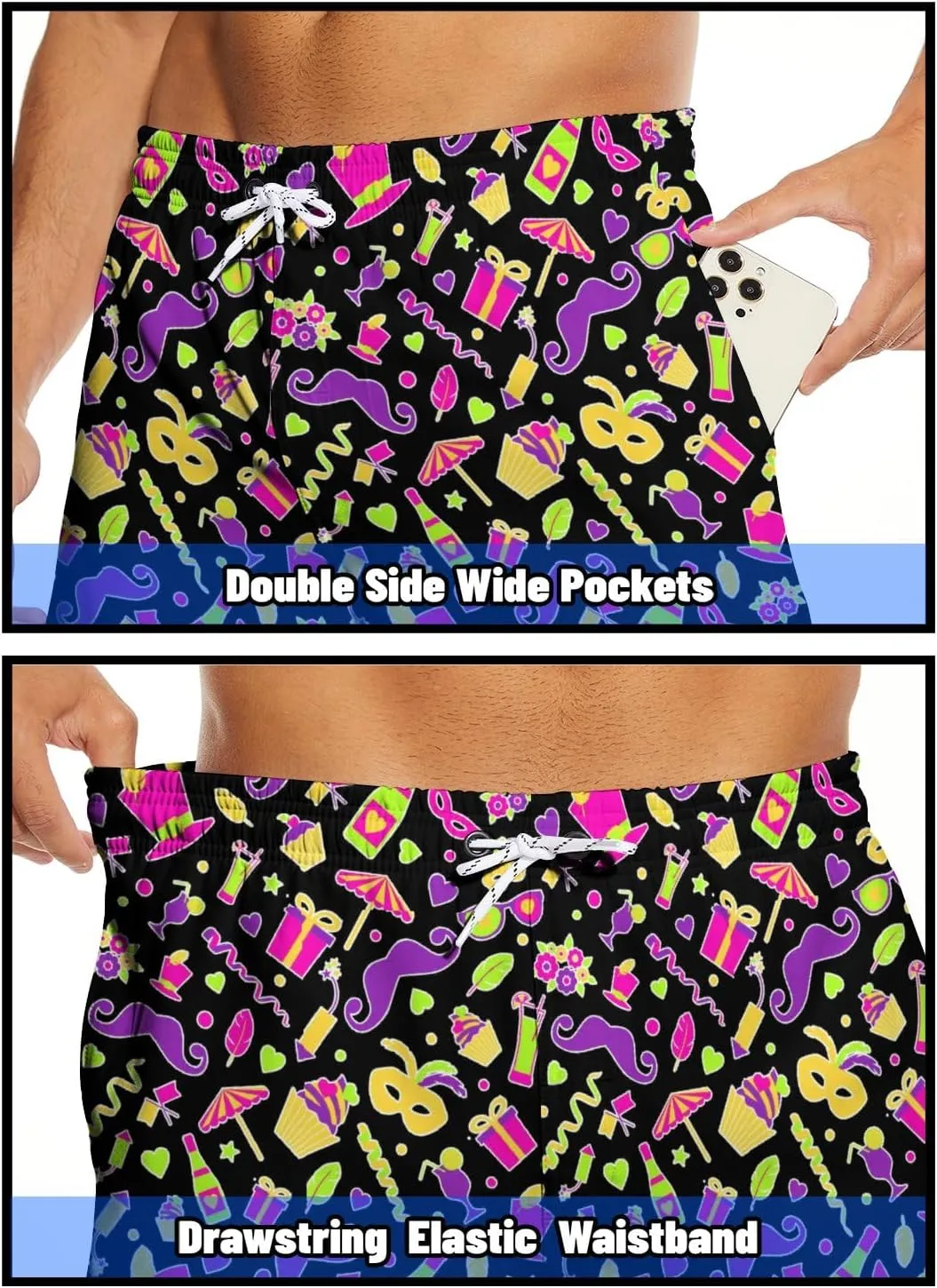 Mens Swim Trunks Stop Staring at My Cock Beach Shorts Quick Dry Swimwear for Men