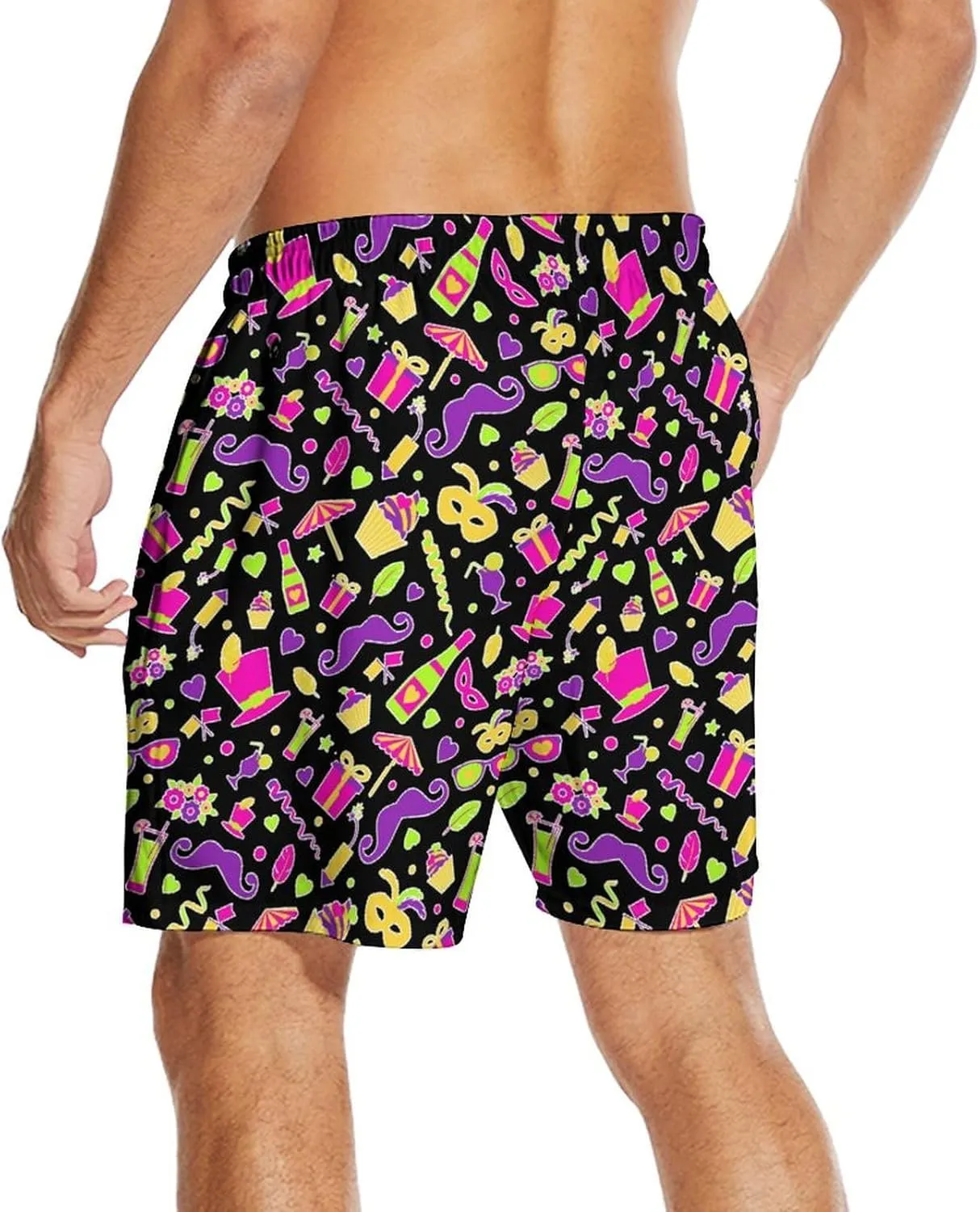 Mens Swim Trunks Stop Staring at My Cock Beach Shorts Quick Dry Swimwear for Men