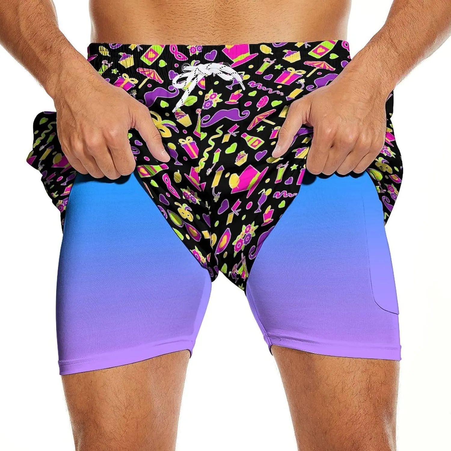 Mens Swim Trunks Stop Staring at My Cock Beach Shorts Quick Dry Swimwear for Men