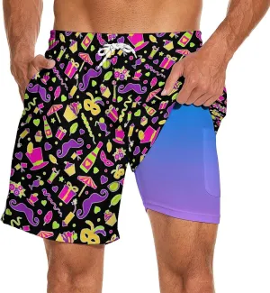 Mens Swim Trunks Stop Staring at My Cock Beach Shorts Quick Dry Swimwear for Men