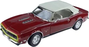 Metal Car Model 1:18 for Camaro SS 1968 Convertible Simulation Car Model Collection Alloy Toy Vehicle Display Die Cast Vehicles