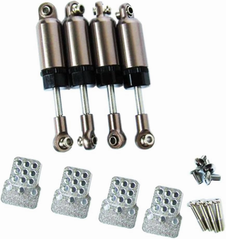 Metal Axial Shock Absorber Lift Kit for 1/16 WPL C24 C14 - Adjustable Mount Simulation RC Car Part Accessories - High Performance Front Rear Kit - for WPL C14 C24 Semi Truck