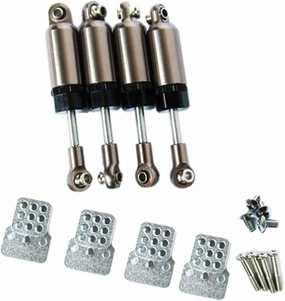 Metal Axial Shock Absorber Lift Kit for 1/16 WPL C24 C14 - Adjustable Mount Simulation RC Car Part Accessories - High Performance Front Rear Kit - for WPL C14 C24 Semi Truck