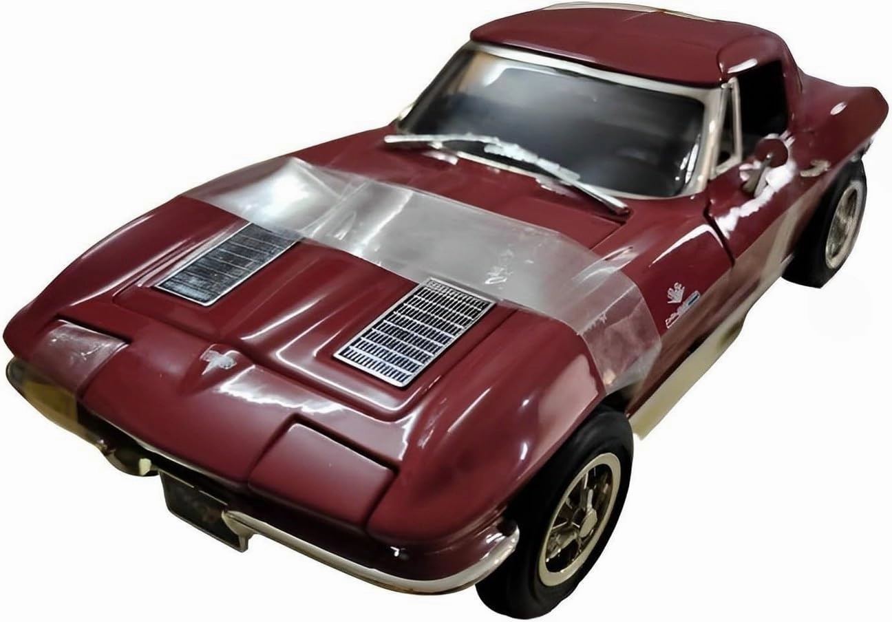 Metal Car Model 1:18 for Corvette Sting Ray 1963 Alloy Diecast Model Car Boyfriend Classic Vehicle Collection Die Cast Vehicles