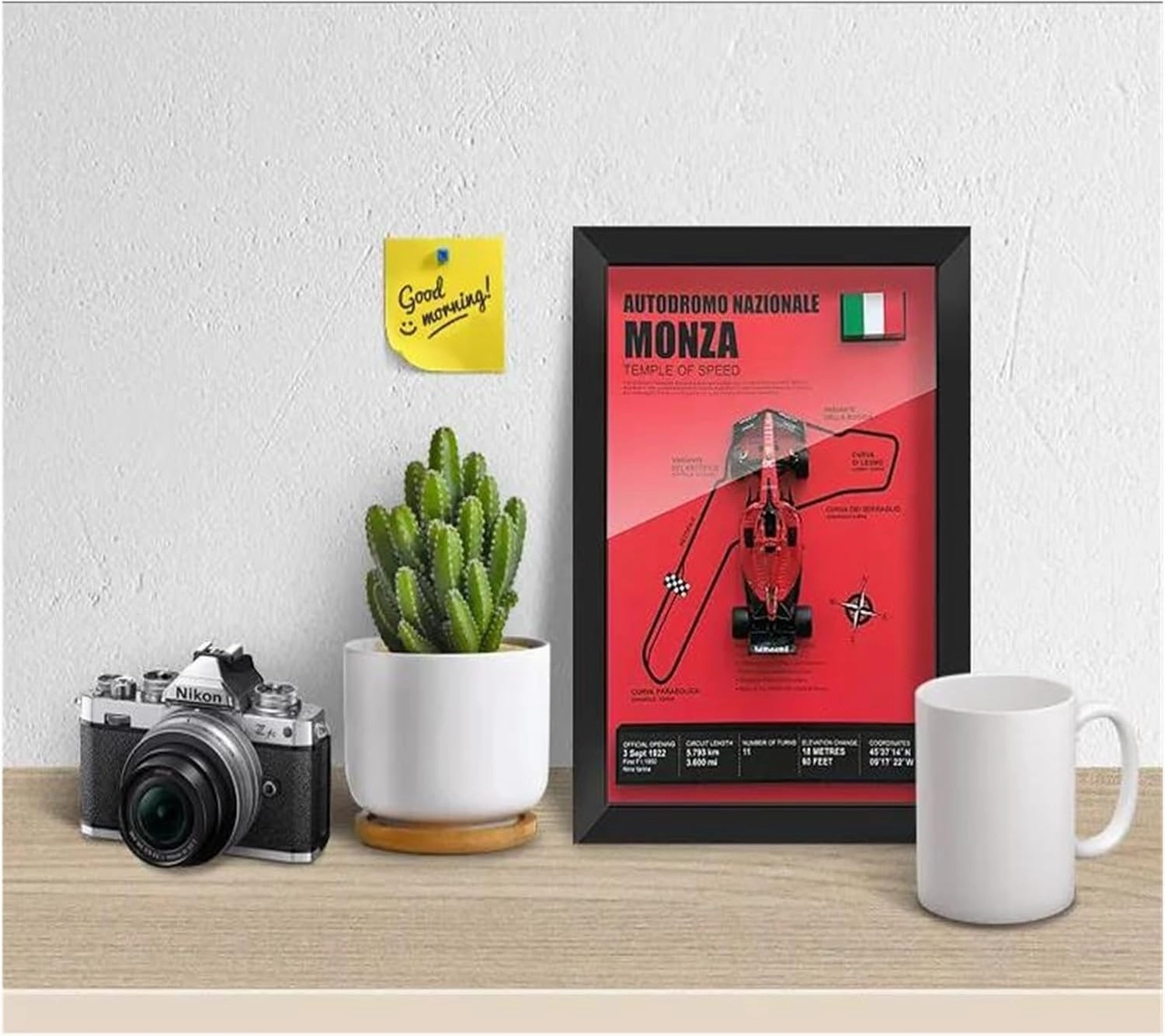 Metal Car Model 1:43 for Ferrari SF23#16 Realistic Metal Racing Car Model Photo Frame Version Home Desktop Decoration Die Cast Vehicles(Yas Marina Circuit)