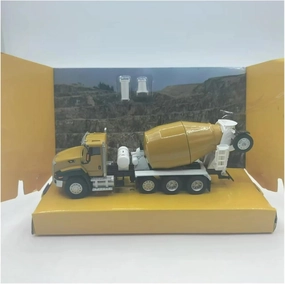 Metal Car Model 1:64 for CAT CT660 ConcreteMixer Transport Vehicle Simulation Alloy Engineering Machinery Model Collection Die Cast Vehicles