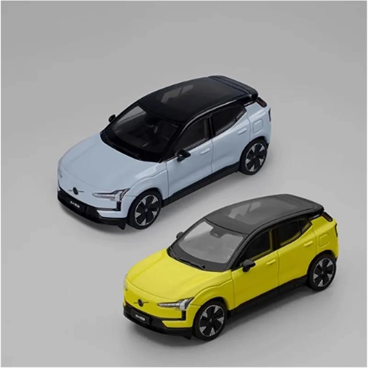 Metal Die Cast Toy Cars 1:43 for Volvo EX30 Alloy Car Model Adult Souvenir Static Display Hobby Toys CollectibleClassic for Home Or Office Décor(Yellow)